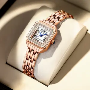 DAYAND NIGHT Luxury Women's Diamond Watch, Square Mother of Pearl Dial Quartz Fashion Wristwatch (Gold/Silver/Rose Gold) - Ideal Gift for Valentine's, Anniversary & Birthday women  and  watches