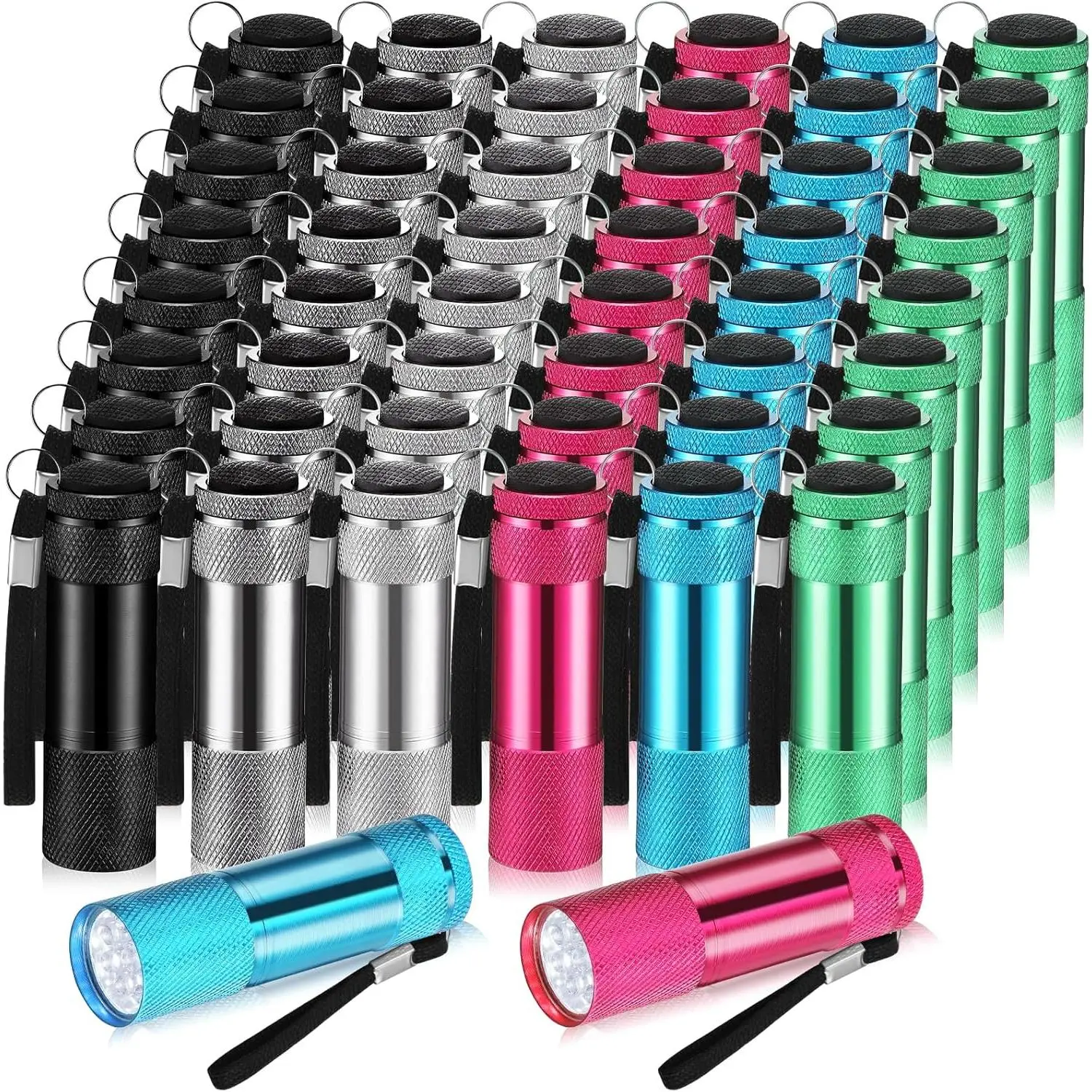 48 count Mini Flashlights Bulk, Bright Handheld Flash Light with ...