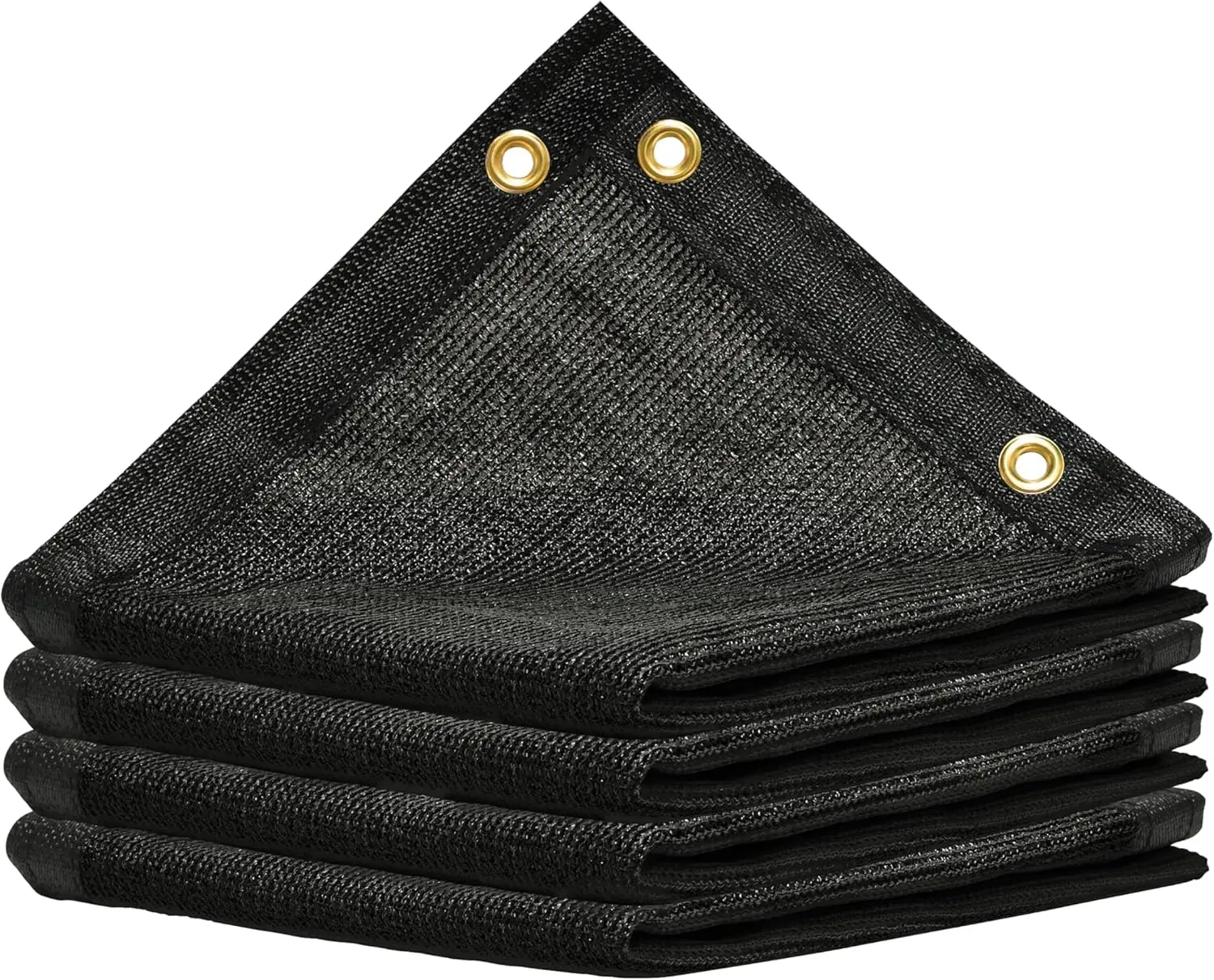 Amgo Rectangular Grommeted Black Shade Cloth Tarpaulin - Sturdy UV Prevention Mesh Sail, All-Seasons Sun Protection for Chicken Coop (Custom Sizes Available)