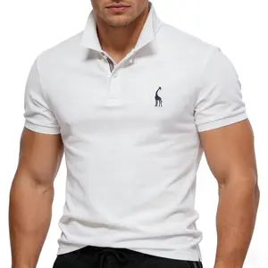 Men's Polo Shirt Short Sleeve Solid Color Casual Slim Fit Breathable Cotton Blend Basic Collared T Shirt Summer Streetwear Smart Casual Everyday Fashion Top for Men