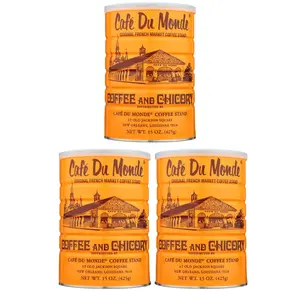 Cafe Du Monde Coffee with Chicory 45oz (Pack of 3) | New Orleans Style Ground Coffee Blend