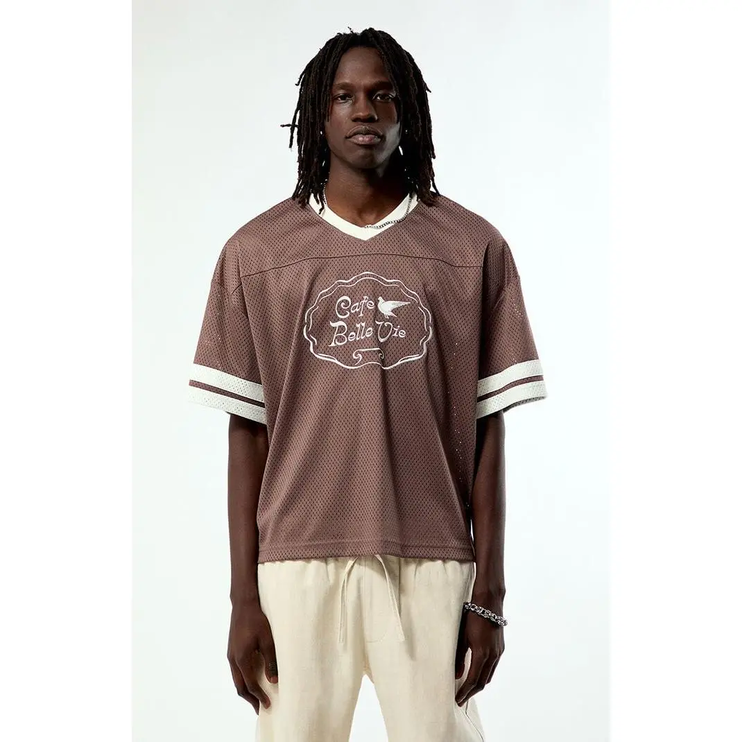 Pacsun Men's Belle Vie Cropped Football Jersey