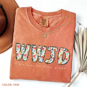 Comfort Colors WWJD TShirt for Women, Religious Gift for Her, Walk Like Jesus TShirt, Bible Verse Faith T-Shirt, Cotton Fabric Womenswear