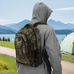 New York Xpress 20 Inch Laptop Backpack, Water Resistant School Backpack for Teen Boys & Girls, Large College Travel Bookbag for Men & Women, Camo functional backpack