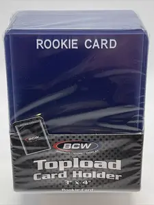 BCW 3X4 WHITE ROOKIE Toploaders 35pt 1 Pack of 25 for Standard Sized Cards
