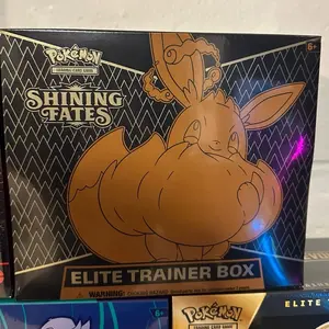 Pokemon Shining Fates Elite Trainer Box (ETB) - Collectible Trading Card Game Set with Booster Packs, Card Sleeves, and Game Accessories for Pokemon TCG Enthusiasts