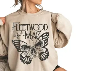 Fleetwood Mac Graphic Sweatshirt, Vintage Band Sweater, Music, Rock Band Pullover, Retro Music Crewneck, Rock Music Lover Sweaters