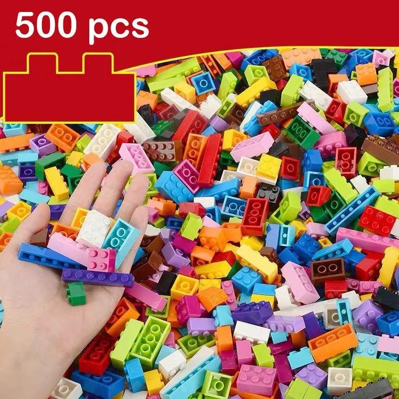 Colorful Small Particle Building Blocks, 500pcs/set DIY Free Assembly Creative Loose Parts Matching Toy, Building Toys for Kids, Building Block Sets, Stacking Blocks, Building Blocks Kit