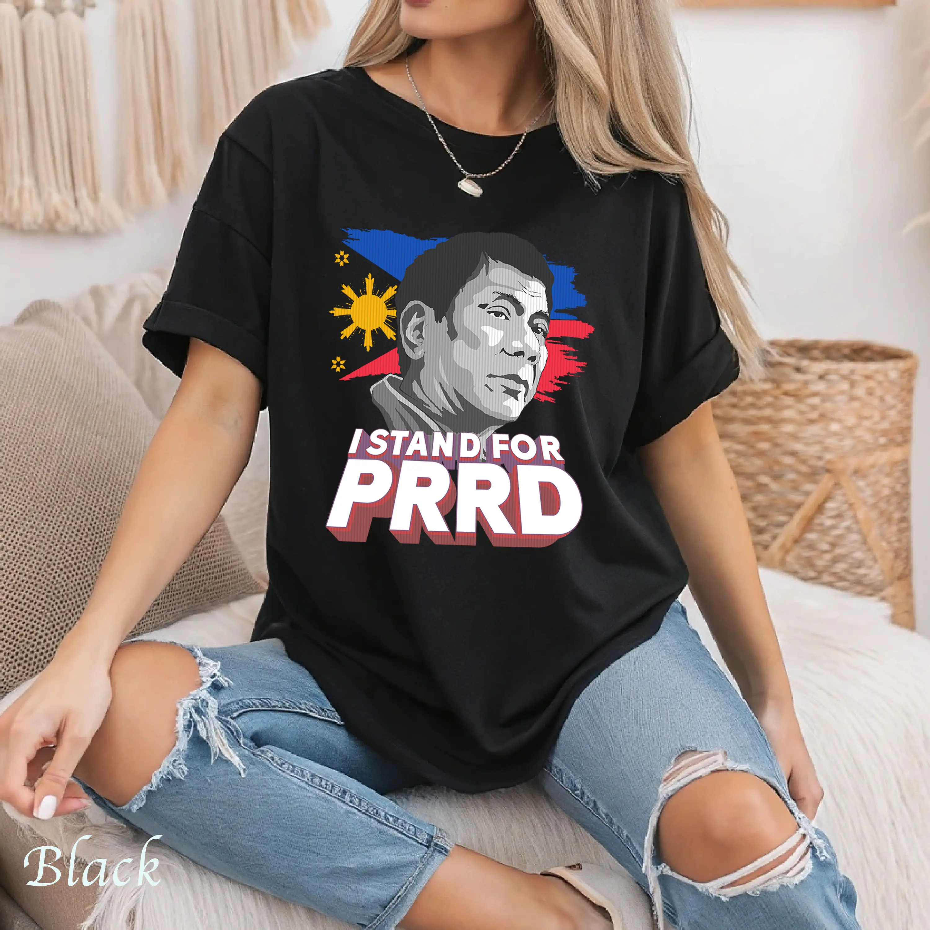 PRRD Support Tee - Unisex Heavy Cotton Tee, Funny Political Shirt, Gift for Duterte Supporters, Election Day Apparel, Casual Wear, Protest Top