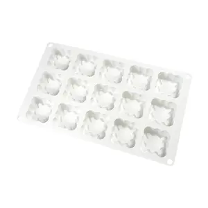 15-Cavity Mini Wavy Square Mousse Mold ✨ Aesthetic Cube Silicone Tray for Valentine's Day, Mother’s Day, Thanksgiving & Viral Party Treats#MiniSquare #ChocolateArt #BakingTools #ValentineTreats #MotherDayIdea #BiteSizeDesserts #TikTokShopFinds