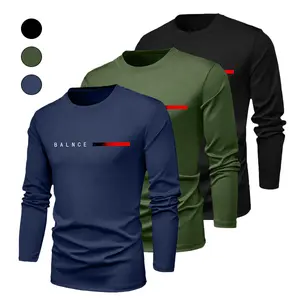 Men's Spring and Autumn Mountain Climbing Riding Long Sleeve T-Shirt Athletic Techwear Casual Sports Style Menswear Top Love Outdoor Sports Tshirt Motocross Streetwear graphic