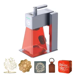 Longer Nano Pro Portable Laser Engraver, 5000mm/s High-Speed 12W Laser Engraver and Cutter, Engraving Precision 0.01 * 0.01mm, DIY Engraver Tool for Wood, Acrylic, Leather, Cloth, Metal, Ceramics Cutting