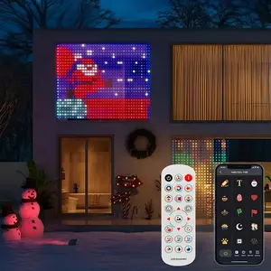 Smart RGB Curtain Light Set, 9.8ftx9.8ft Decorative LED Lights Party Lighting Decoration with USB Plug and Remote Control, Multiple Flash Modes for Home Christmas Halloween Wedding Party