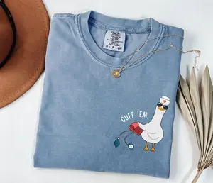 Funny Comfort Colors Nurse Shirt, Silly Goose ER Nurse T-Shirt, Unisex Cotton Tee – Perfect Gift - LORA ATCHER