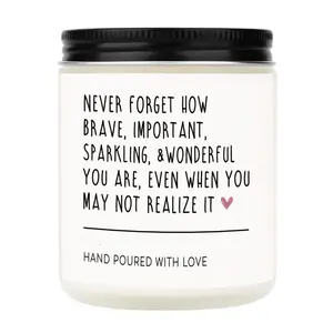 Scented Candles - Inspirational Gifts for Women, Birthday Gifts for Her, Encouragement/Get Well Soon/Cheer Up/Positive Gift for Friends, Coworker, Sister, Natural Soy Wax Candle