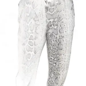 Paola Snake Print Sporty Joggers, Casual Sports & Outdoor Wear Bottoms