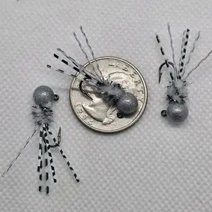 Micro Ghost Shad Krazy Legs #8 J-Hook