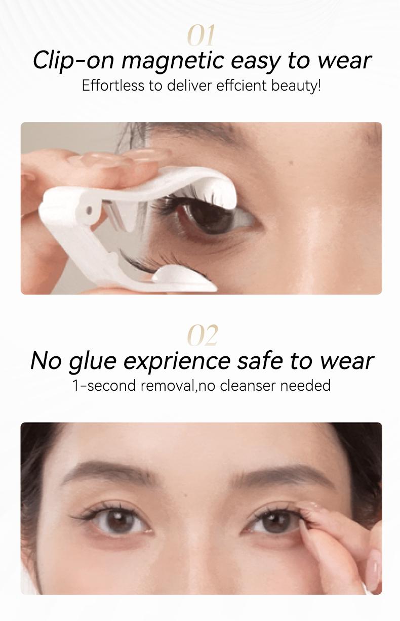 Wosado Soft Magnetic Eyelashes All-in-One Box, Destination Collection, Reusable, Glue-Free, Waterproof, Lightweight, Natural Style, Makeup Cosmetic Wosado Soft Magnetic Eyelashes All-in-One Box, Destination Collection, Reusable, Glue-Free, Waterproof, Lightweight, Natural Style, Makeup Cosmetic