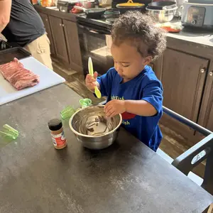 Wooden Kitchen Step Stool for Kids with Adjustable Footrest