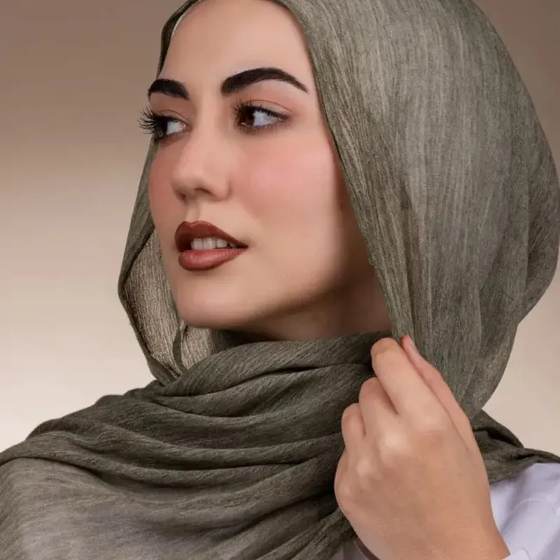 Thai Modal Hijab – Olive Green | Soft & Breathable Scarf