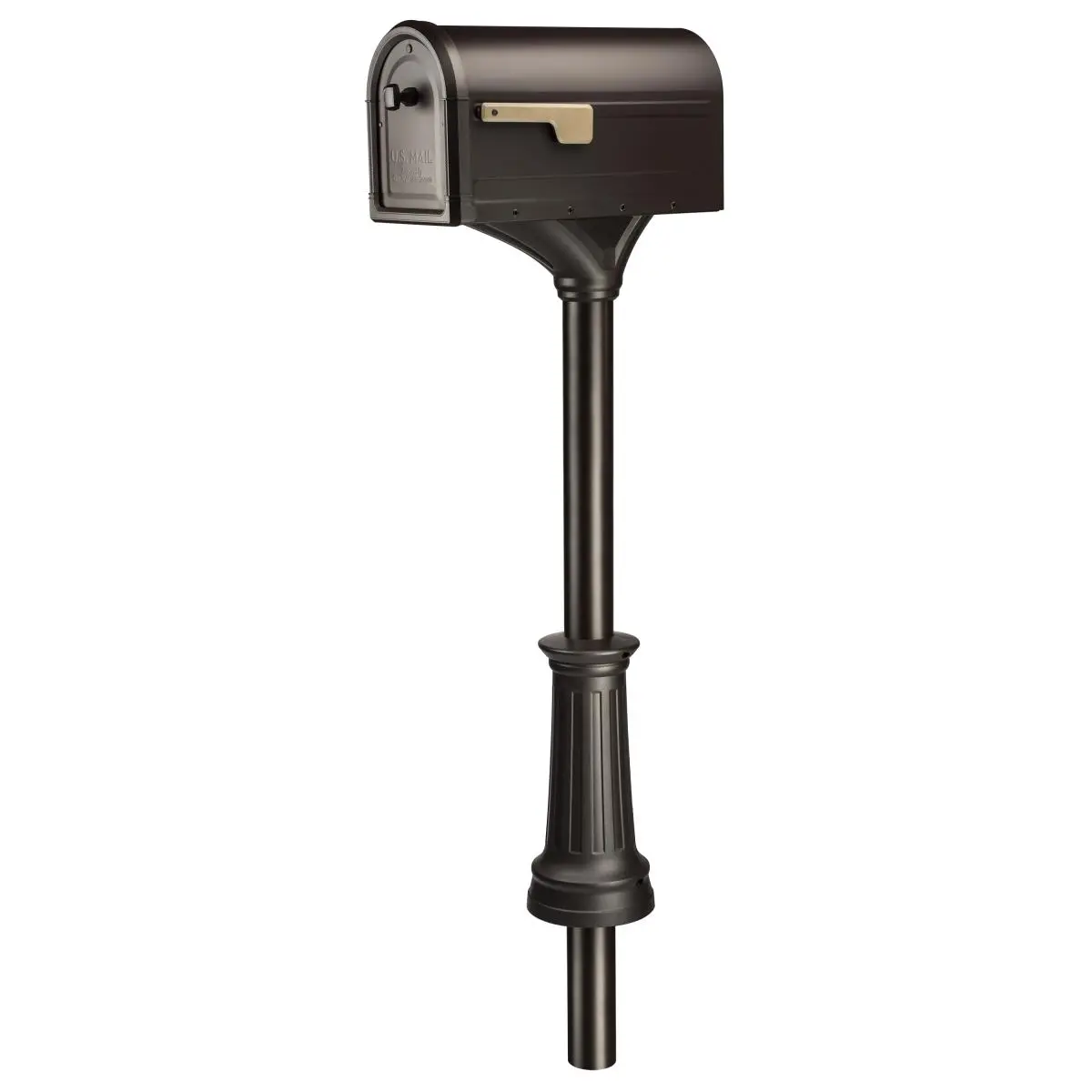 212 MAIN Roxbury Post Mount Mailbox & Premium Galvanized Steel Combo - 7980RZ, Rubbed Bronze, Large-Size, Corrosion-Resistant, Molded Frame Outdoor Hardware