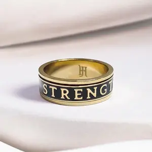STRENGTH - The Nate Black Spinner Ring