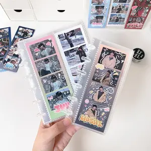 Clear Photo Booth Frames Photo Booth Album for 2x6 Inch Photo Strips Wedding Album 2x6 Bookmark Holder 20 Pages Photo Organizer