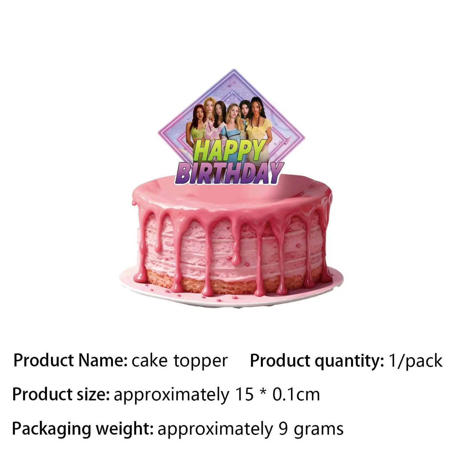 cake topper-1pcs