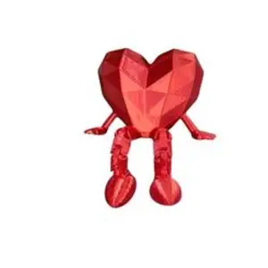 Heart-shaped romantic Playful decorative item with movable legs, suitable for Valentine’s Day, weddings, Mother’s Day, Thanksgiving, and Christmas gifts, for home decoration Ornaments