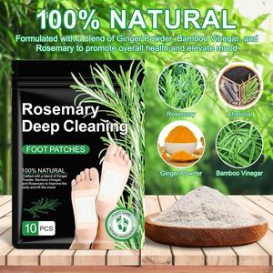 Foot Pads, Deep-Cleansing Foot Patches for Men & Women, With Charcoal, Ginger Powder & Bamboo Vinegar