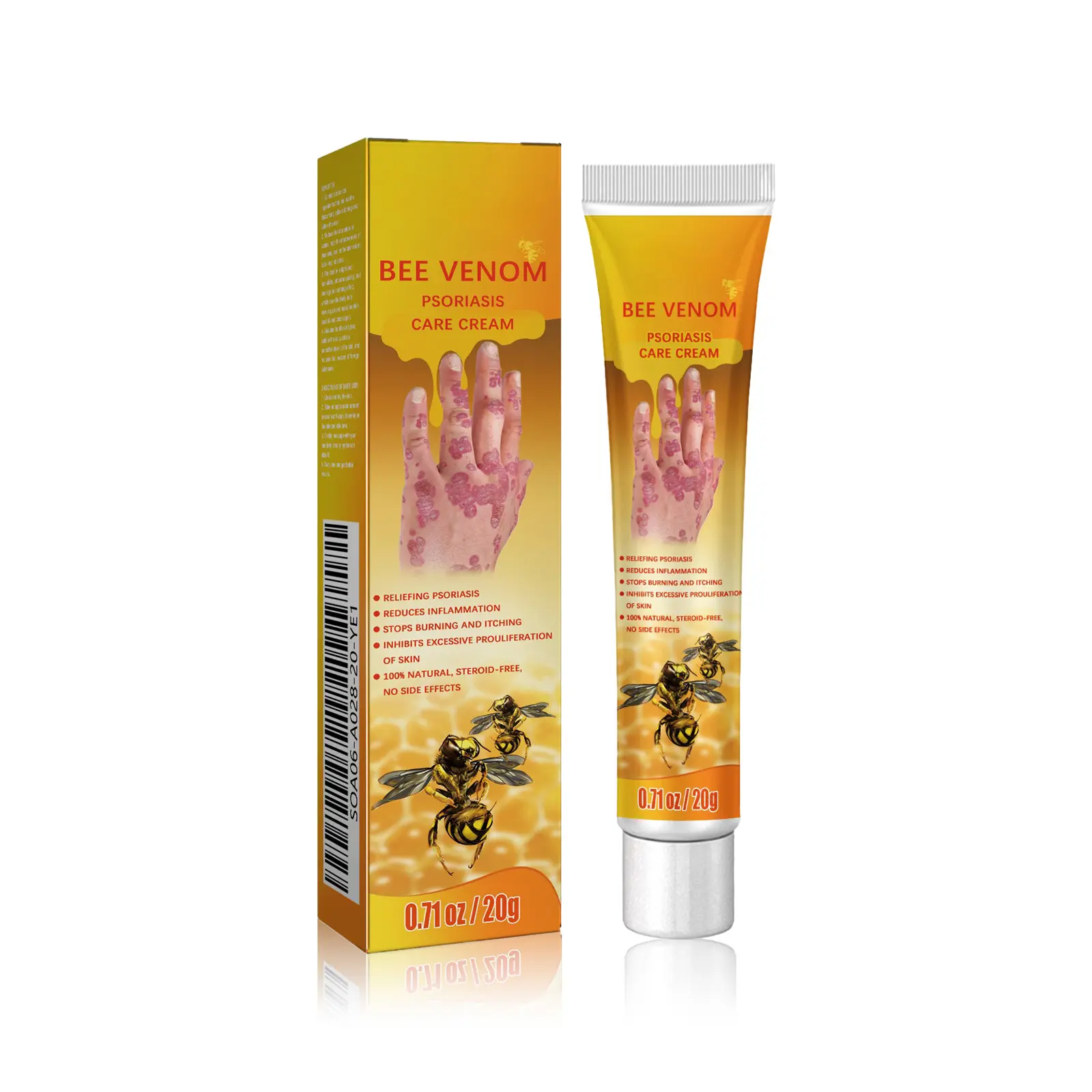 Skin Repair Cream, Relieves Skin Itching, Repairs Hand Foot Ringworm Moisturizes, Advanced Flawless Skin Barrier Fusion Cream