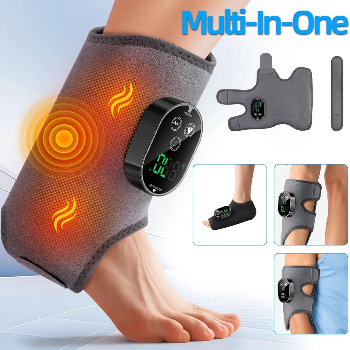 Electric Heated Foot Massager Machine, Unisex Heating Foot Massage Tool,  Relieves Stress & Fatigue, Ideal for Home Use - TikTok Shop