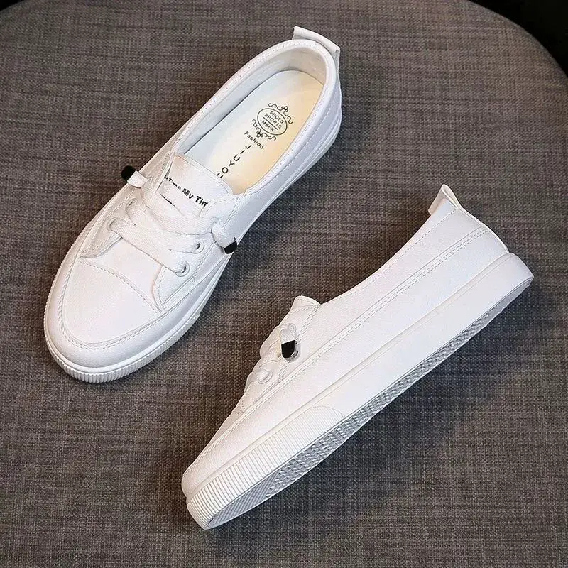 Commute‑Perfect! Women’s Slip‑On Friendly White Casual Sneakers for Everyday Life