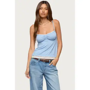Jorja Lacey Babydoll Henley Top
