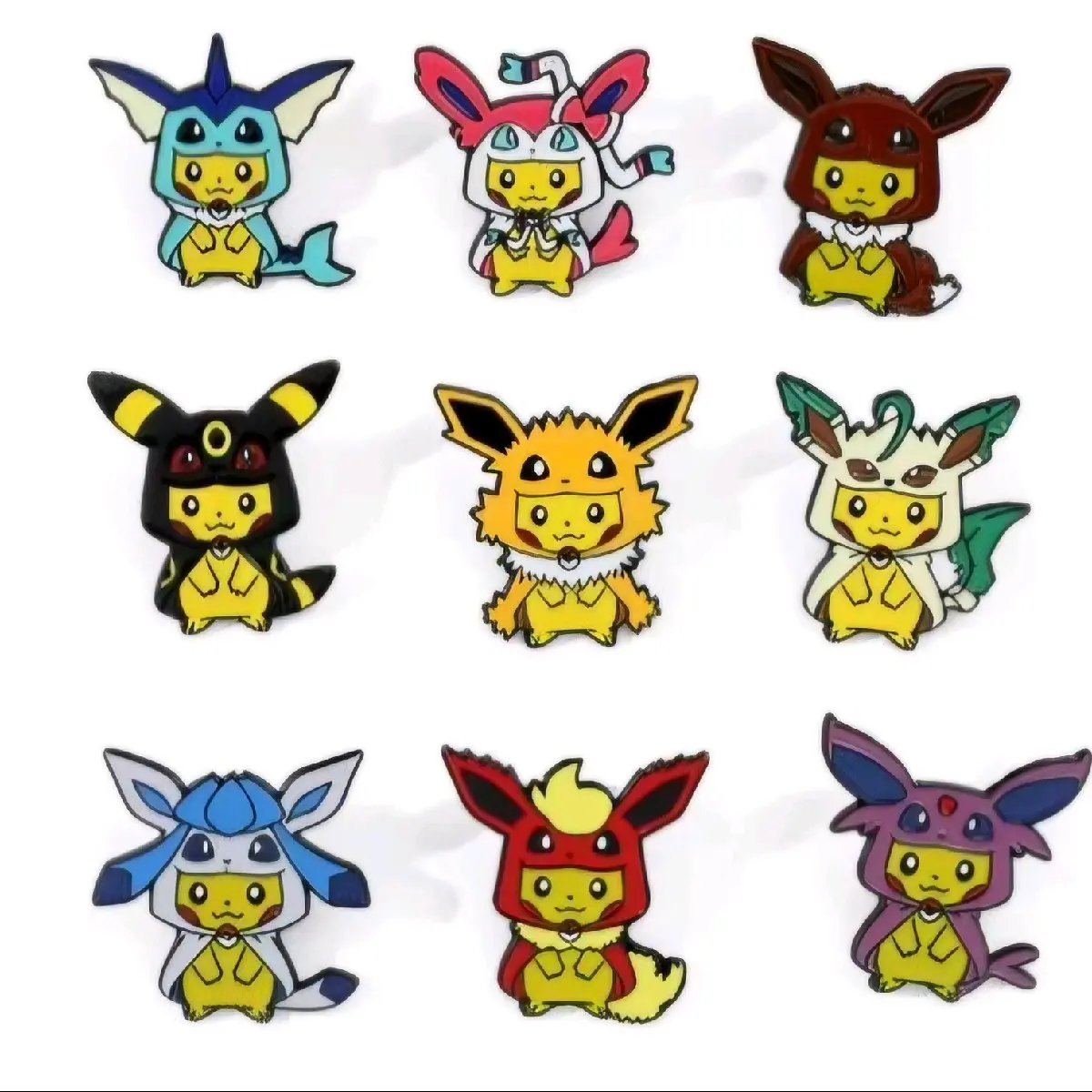 Pokemon Poncho Pins