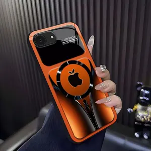 Suitable for [iPhone 16e]high-end phone case ，Luxury Flowing Light Aesthetic Magsafe Case Anti-Scratch Magnetic Glass Cover YM99
