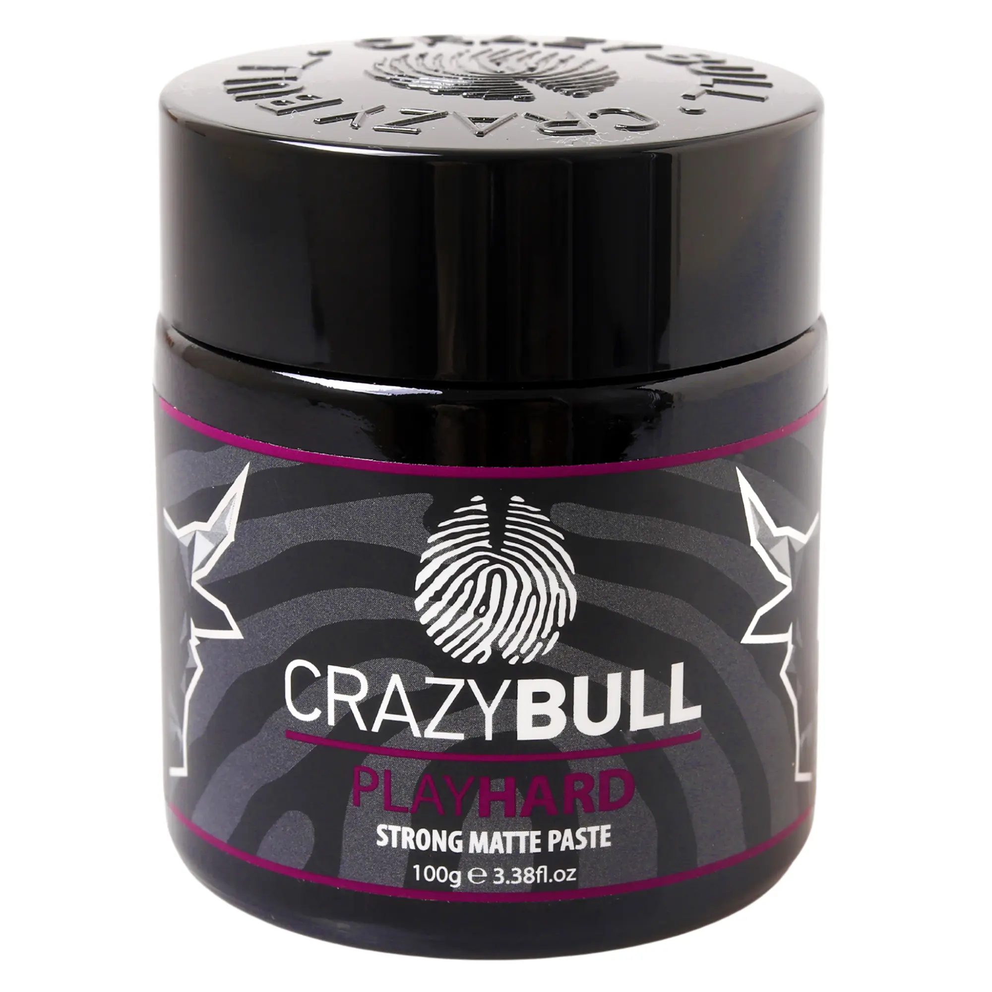 Crazy Bull Hair Play Hard Strong Matte Paste - 3.38 oz Hair Paste
