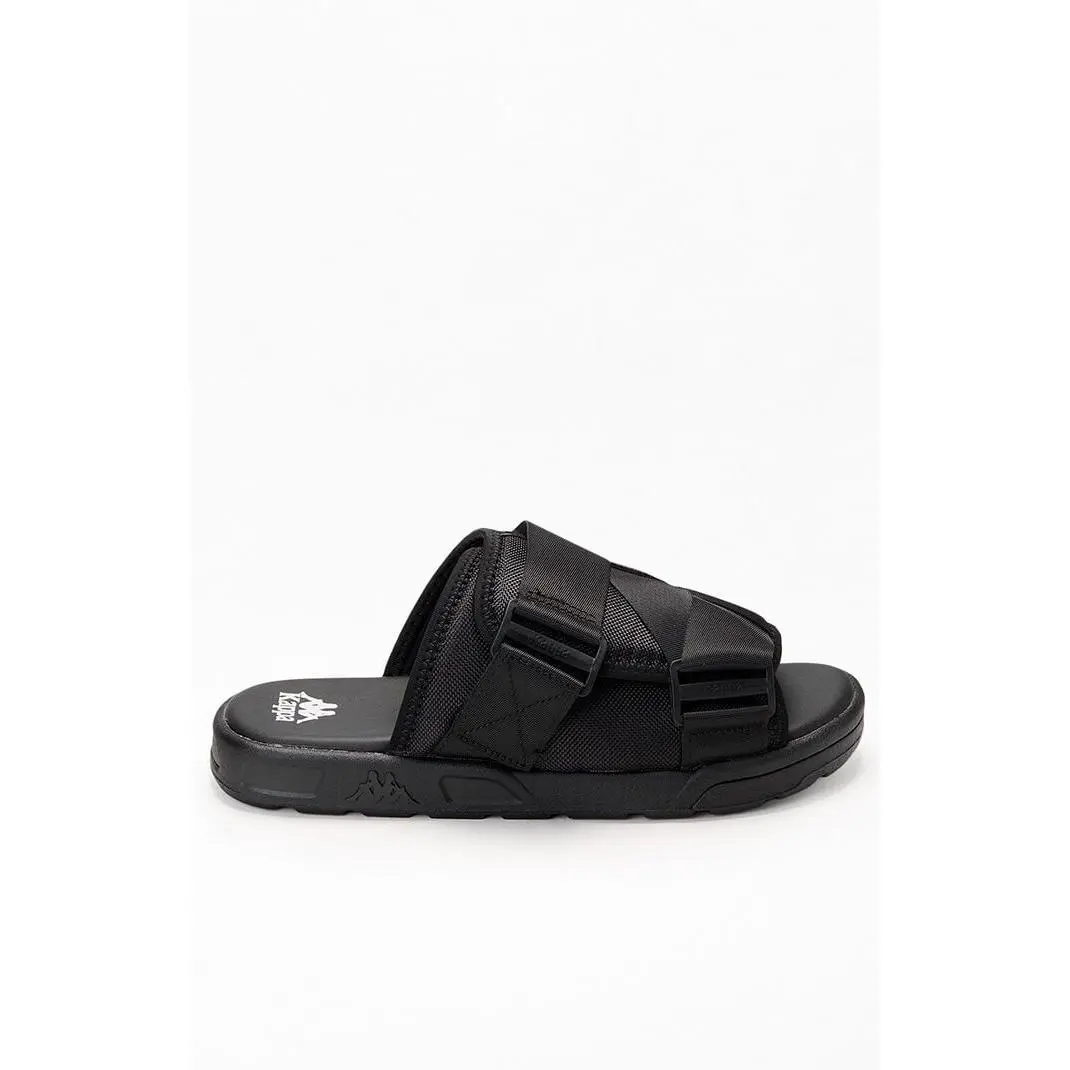 Kappa Men's Black Authentic Bastian 1 Slide Sandals Kappa Men's Black Authentic Bastian 1 Slide Sandals