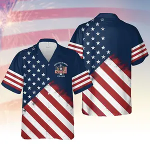 USA 250th Anniversary Hawaii Shirt, Patriotic American Flag Shirt 1776-2026, Fourth of July Outfit, Vintage USA History Apparel.