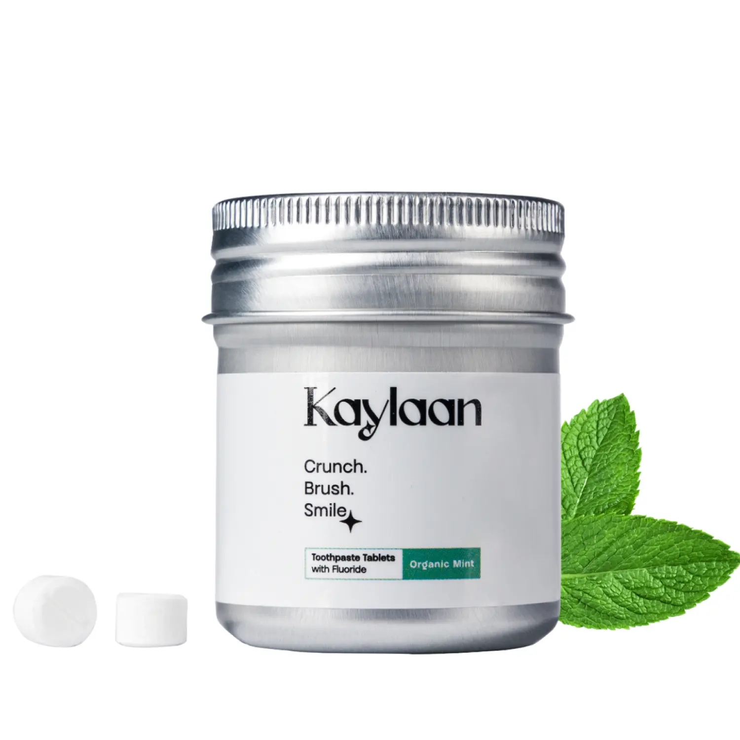 KAYLAAN MINT TOOTHPASTE TABLET WITH FLUORIDE KAYLAAN MINT TOOTHPASTE TABLET WITH FLUORIDE