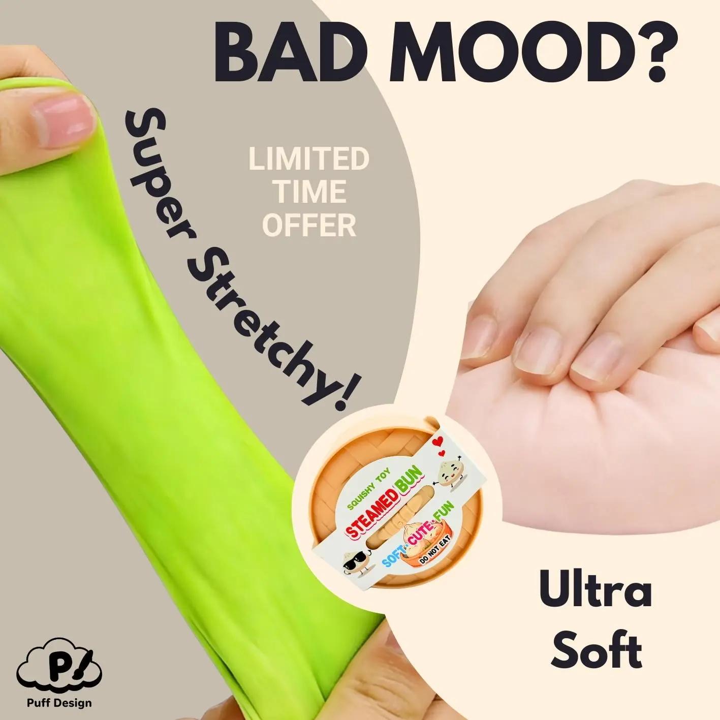 Big Dumpling Squishy Random, 1 Piece Kawaii Squishies, Mystery Bun Fidget Toy, Soft TPR Stress Relief Toy, Random Style Unboxing Surprise, Valentine's Day & Easter Gifts, Ideal for Kids' Exchanges