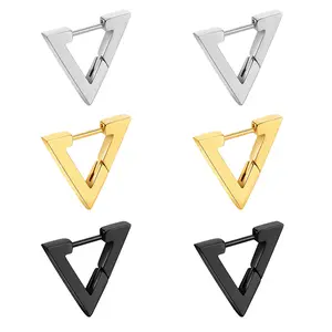 GTHIC Triangle Stainless Steel Geometric Earrings for Mother's Day Birthday Gift