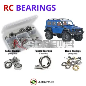 RCScrewZ Rubber Shielded Bearing Kit ofn083r for Ofna/Hobao DC-1 Trail Crawler | SET