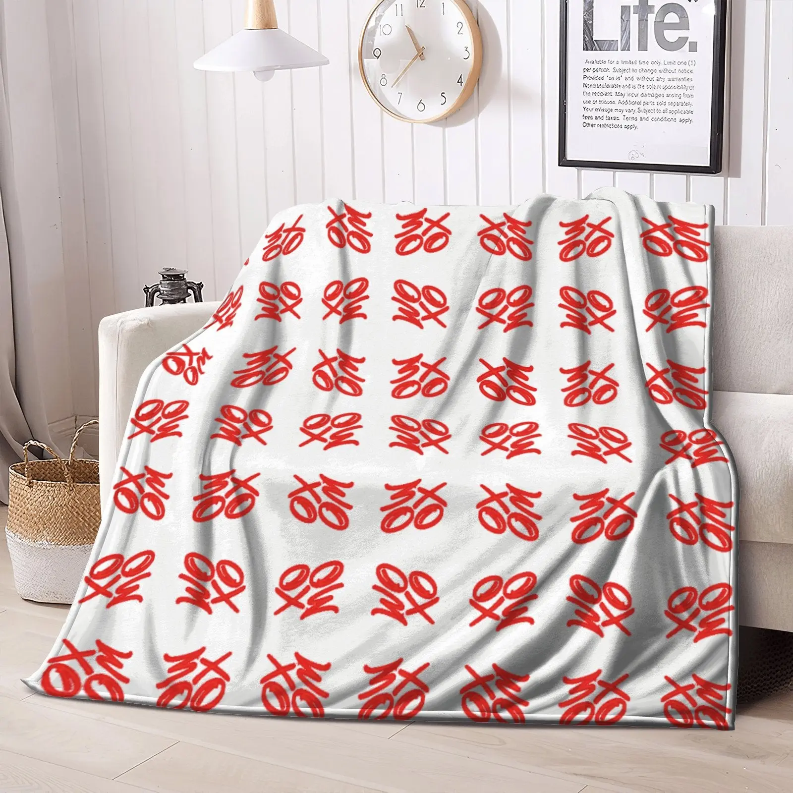 WOXO Monogram Blanket