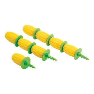 Kuhn Rikon Corn Holder Set - 8 Pieces 4 Pairs Kitchen Utensils for Easy Handling & Presentation of Corn