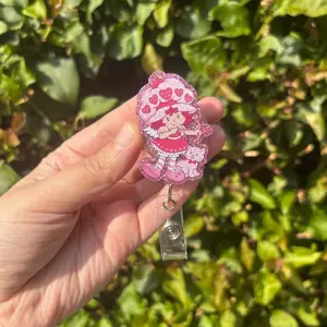 Strawberry Shortcake Valentines Badge Reel