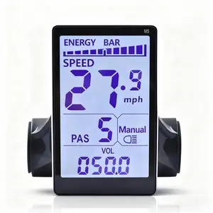 M5 E-Bike LCD Display - Waterproof & Shockproof, 5PIN & 6PIN, Supports 18V/36V/48V/60V | Perfect Black Friday & Christmas Gift for Riders qla  waye  bike Electric Bike Controller