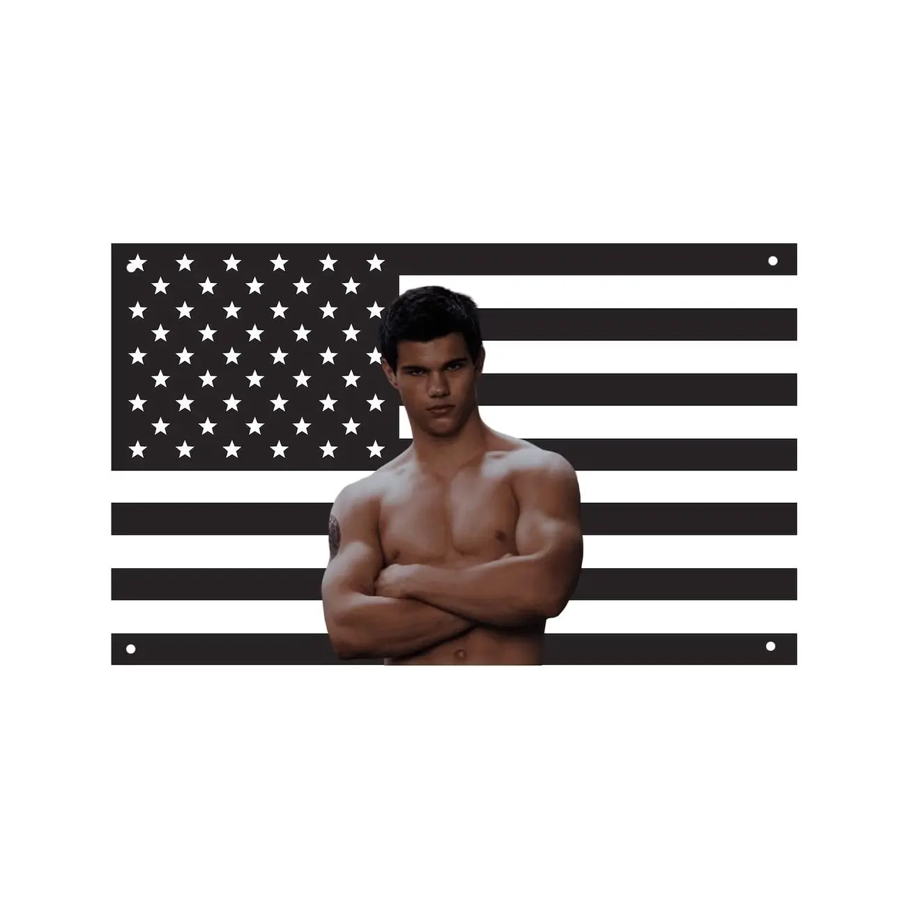 Jacob Black Black US Wall Tapestry Flag, Twilight Wall Art, Werewolf Bedroom Decor