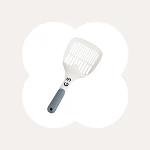 Cat Scooper for Litter Box, Cat Litter Scoop, Kitty Litter Scoop, Cat and Dog Poop Collector, Pet Litter Sifter, Cute Handle, Cat Litter Scooper with Holder for Various Litter Boxes