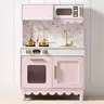 Best Choice Products Pretend Play Cottage Kitchen Wooden Toy Set for Kids w/ 5 Accessories, Oven